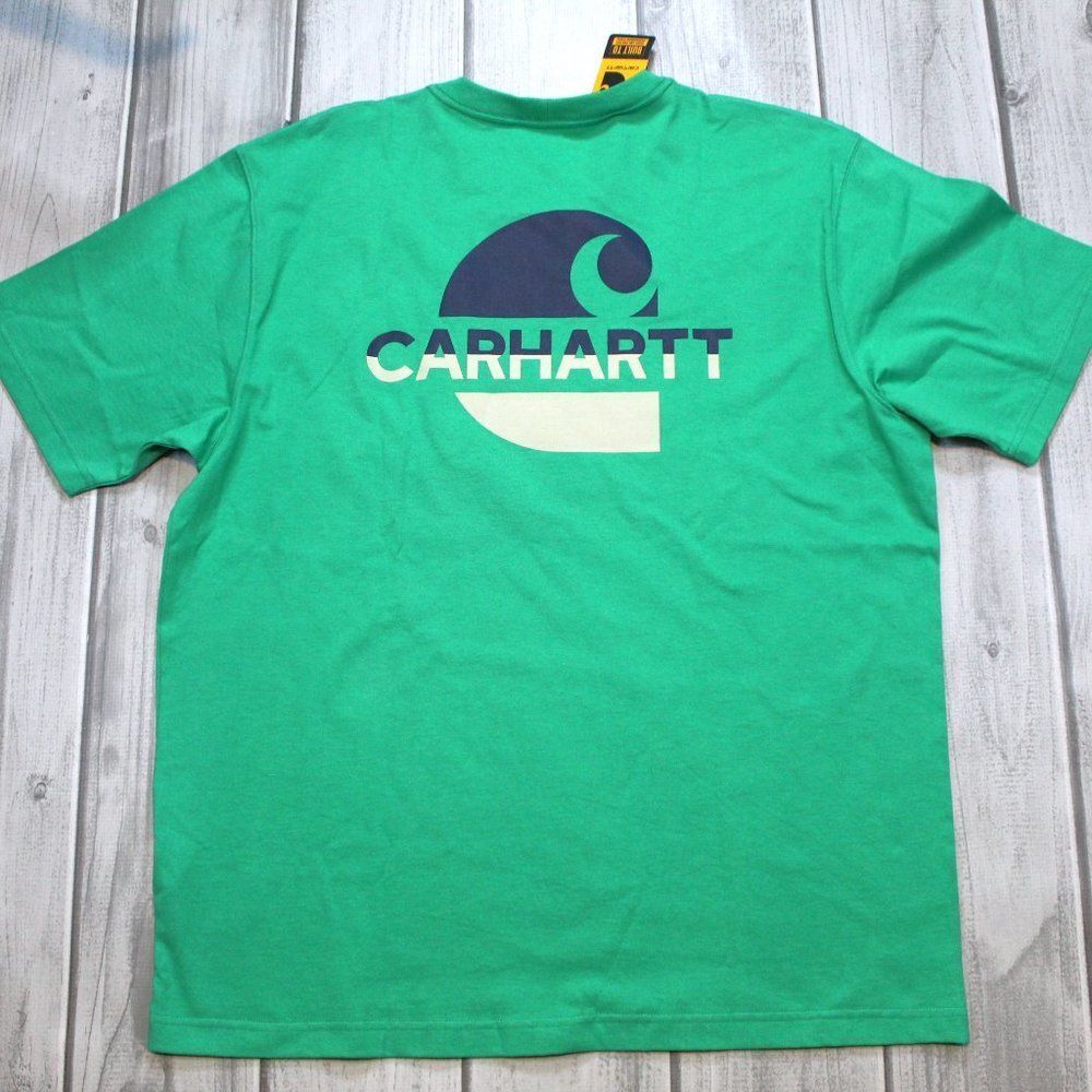 Carhartt Men's Loose Fit Heavyweight Short Sleeve Pocket Graphic T Shirt